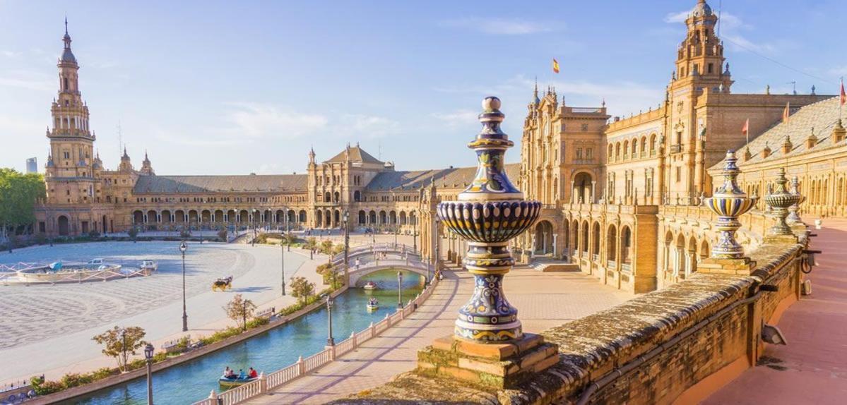 Plaza Espana, Acogedor Apartamento Con Patio Sevilla Exterior foto